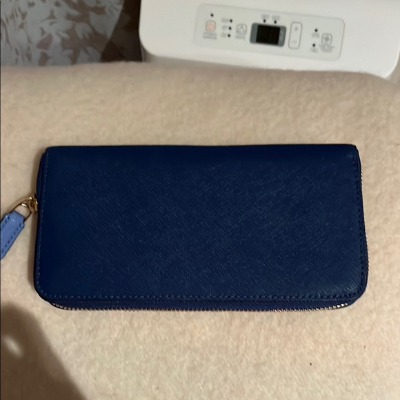 Ralph Lauren Blue Heart-Embellished Women's Wallet new - Picture 2 of 11